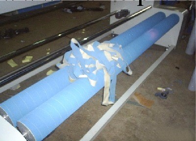 卷佈機防滑糙麵膠帶包軸皮藍色粒麵膠皮工廠,批發,進口,代購