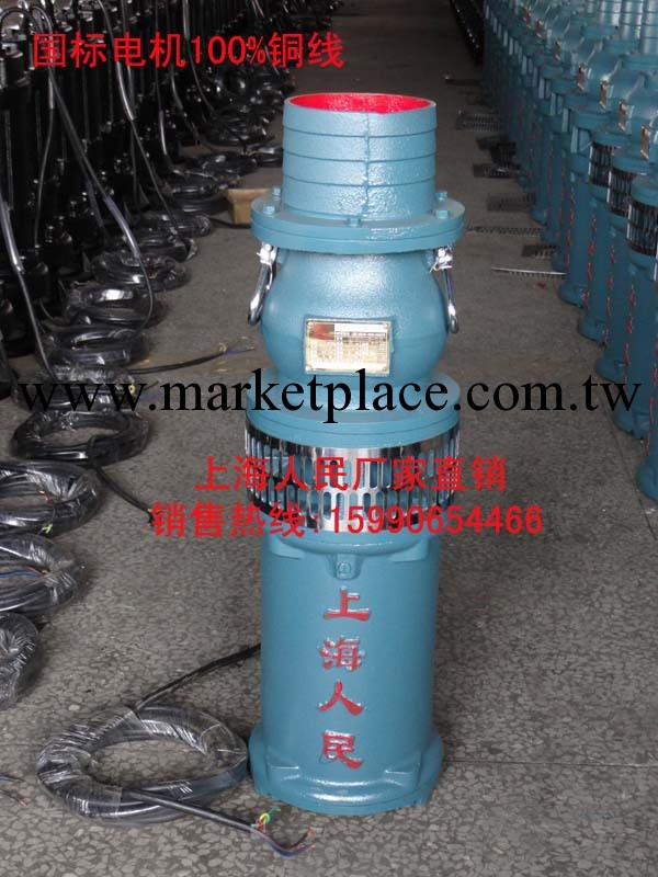上海人民牌油浸泵QY5.5KW口徑2.5寸/3寸/4寸/6寸/8寸噴泉泵潛水泵批發・進口・工廠・代買・代購