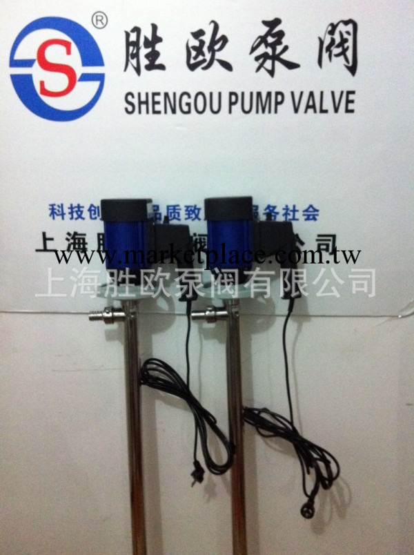 上海勝歐牌HT系列可調速插桶泵，溶劑桶泵，無軸封高揚程。工廠,批發,進口,代購