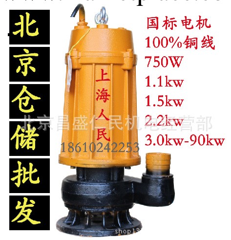 上海人民污水泵排污泵1.1KW/1.5KW/220V/380V 水泵 潛水泵 污水泵工廠,批發,進口,代購