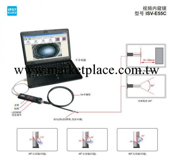 供應內窺鏡 視頻內窺鏡 ISV-E55C 英示INSIZE工廠,批發,進口,代購