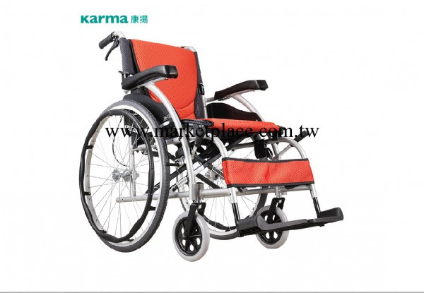 正品康揚Karma鋁合金輪椅車可折疊老人殘疾人輪椅KM-1502 批發工廠,批發,進口,代購