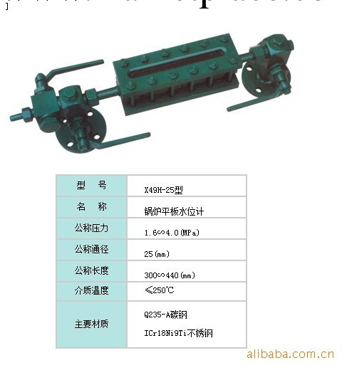 【廠傢定做批發】X49H-25型鍋爐平板水位計L=800MMDN20MM工廠,批發,進口,代購