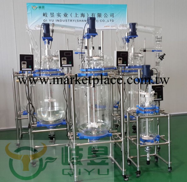 岐昱機器 雙層玻璃反應釜10L 20L 50L 100L 150L專業定制廠傢直銷工廠,批發,進口,代購