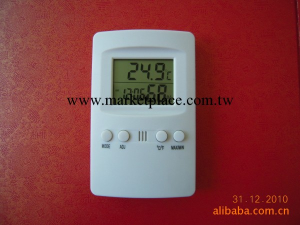 帶時鐘LCD數字顯示溫濕度計批發・進口・工廠・代買・代購