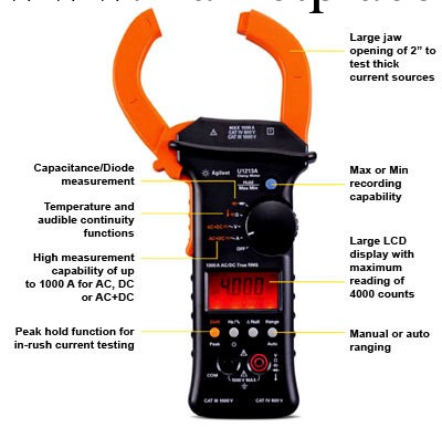 U1213A安捷倫（美國）手持式鉗形表 | U1210系列鉗形表工廠,批發,進口,代購