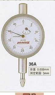 日本孔雀PEACOCK--標準式千分表36A（3/0.005MM)工廠,批發,進口,代購