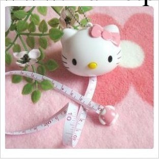 供應 hello kitty可愛自動伸縮卷尺 卡通公仔卷尺 KT貓迷你拉尺工廠,批發,進口,代購