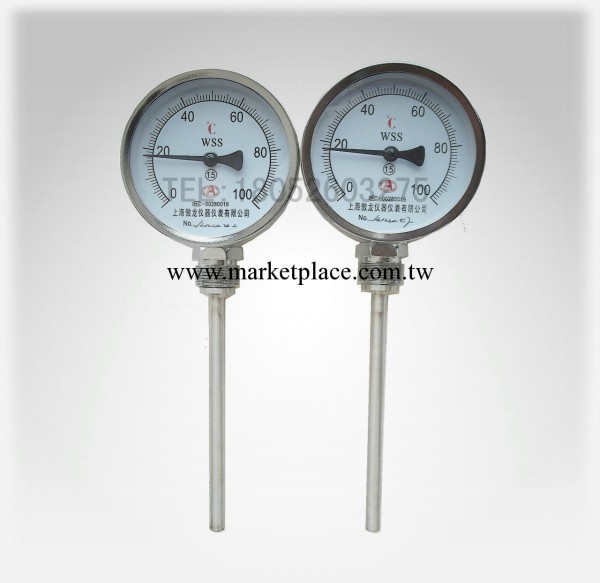 上海傲龍 廠傢供應 WSS-411雙金屬溫度計 徑向 活動螺紋工廠,批發,進口,代購