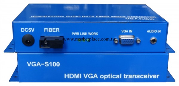 智源視訊廠傢直銷批發1LU 高清VGA光端機+1路音頻 ZYO-VGA-S100批發・進口・工廠・代買・代購