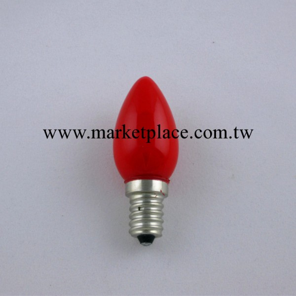 廠傢供應 指示燈泡 蠟燭燈泡 烤紅色 E12頭批發・進口・工廠・代買・代購