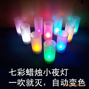 （聲控）七彩蠟燭燈/led蠟燭燈/聲控蠟燭燈/電子蠟燭燈工廠,批發,進口,代購