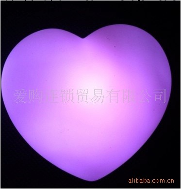 廠傢創意禮品 led 七彩浪漫愛心燈 七彩愛心小夜燈 可印logo工廠,批發,進口,代購