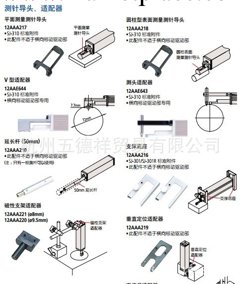 日本三豐 表麵粗糙度測量機配件 高度尺適配器12AAA223工廠,批發,進口,代購