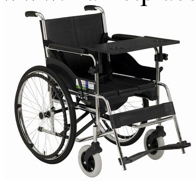 上海互邦輪椅車 抽拉式坐便墊代步車HBG15-B 無需打氣 帶餐桌工廠,批發,進口,代購