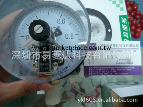 電接點壓力表YX-100 0~1MPa 杭州東亞機表工廠,批發,進口,代購