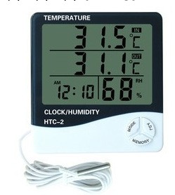 數字溫濕度計 電子溫濕度計 HTC-2大屏幕數顯溫度計 帶感溫探頭工廠,批發,進口,代購