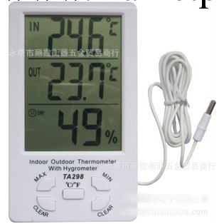 廠傢供應TA298數顯室內外 溫度計 數字式溫濕度計工廠,批發,進口,代購