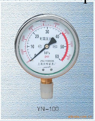 水壓表YN60耐震壓力表充油壓力表抗震油壓表氣壓表工廠,批發,進口,代購