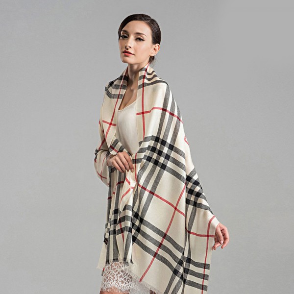 2015冬天新款格子圍巾女 韓國大牌保暖羊毛圍巾加厚女士披肩批發工廠,批發,進口,代購
