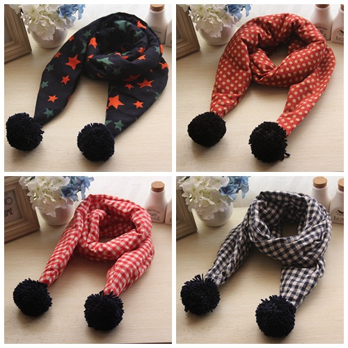 韓國秋冬季新款棉兒童圍巾加厚寶寶圍脖格子男童女童圍巾工廠,批發,進口,代購