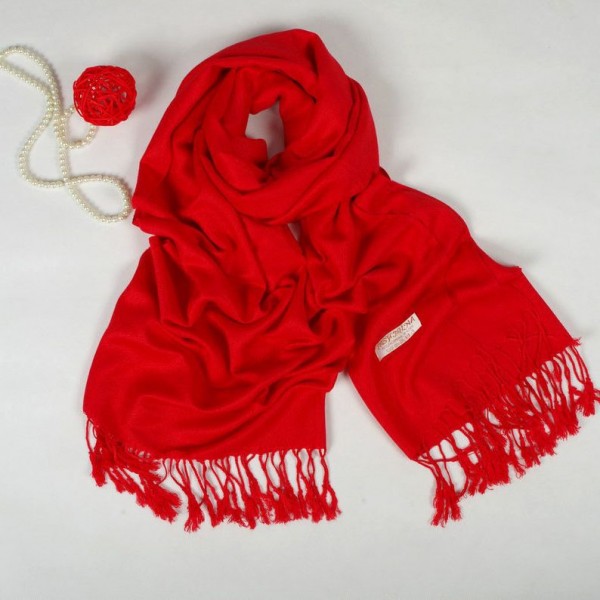 秋冬新品熱賣 大紅色圍巾 喜慶 純色 素色 紅色棉質送禮披肩B162工廠,批發,進口,代購