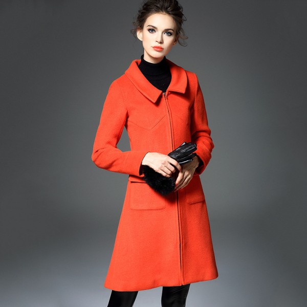 liuvia 冬季新款女裝外套 歐美品牌女裝 羊毛呢大衣 毛呢外套批發・進口・工廠・代買・代購