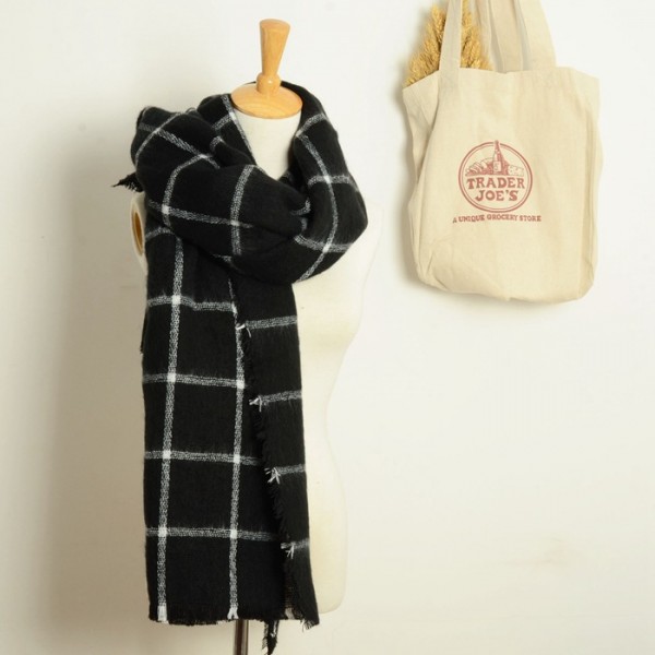 拉絨方格子圍巾(預售8號左右到貨)工廠,批發,進口,代購
