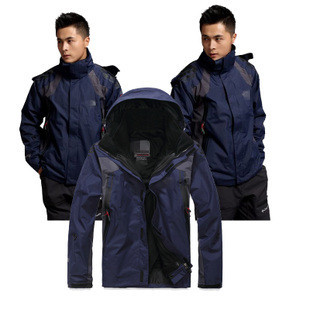 爆款沖鋒衣男兩件套可拆卸絨內膽防風水透氣滑雪服保暖登山服9063工廠,批發,進口,代購