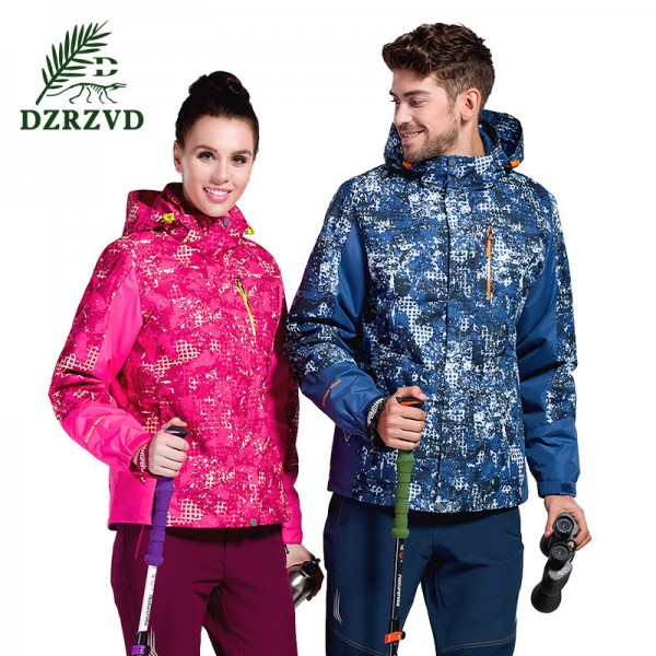 韓版戶外迷彩情侶兩件套沖鋒衣男 內膽加厚珊瑚絨滑雪服公版貼標工廠,批發,進口,代購