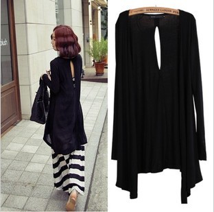 2014夏季新品女裝防曬衣開衫女莫代爾空調衫後背鏤空不規則開衫工廠,批發,進口,代購