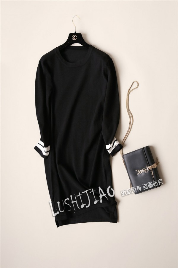 2015秋季新款 韓國東大門 經典圓領條紋針織衫 爆款顯瘦女式上衣工廠,批發,進口,代購