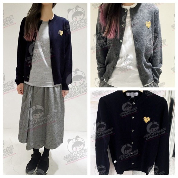 推薦款15秋冬新款 日本貴牌金心刺繡百搭休閒針織開衫 女批發工廠,批發,進口,代購