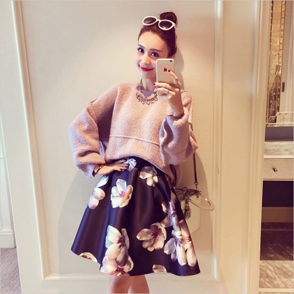 2015秋裝新款韓版洋氣立體設計套頭針織衫女外套上衣工廠,批發,進口,代購