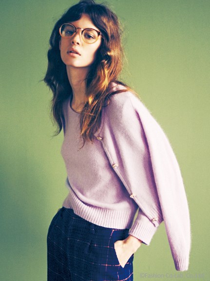 【現貨】lily brown15秋冬新款甜美鉆扣針織上衣外套開衫15165工廠,批發,進口,代購