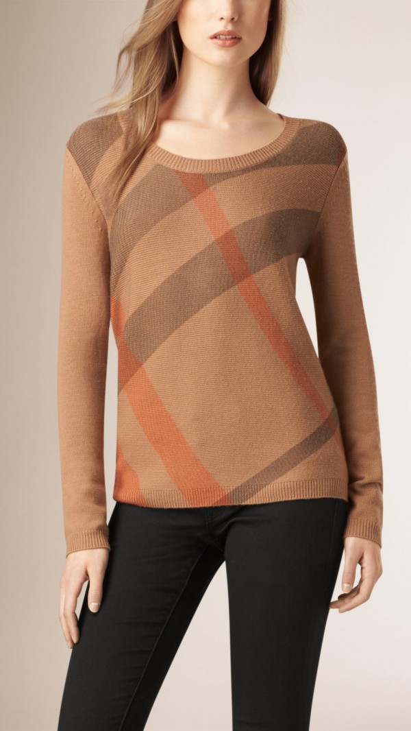 大牌英倫簡潔范 經典條紋印花圓通套頭羊毛衫羊絨針織衫女工廠,批發,進口,代購