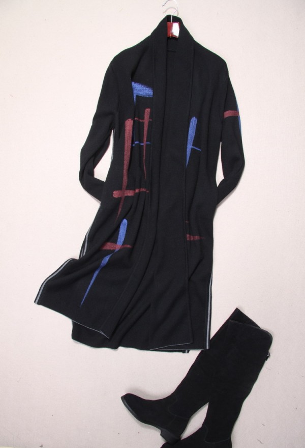 2015秋冬款設計師款 簡約羊毛無扣兩邊開叉大衣 女裝批發工廠,批發,進口,代購