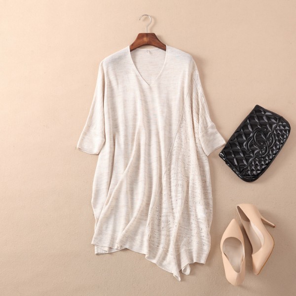 2015歐美時尚純色針織衫 百搭顯瘦時尚襯衫 V領針織衫工廠,批發,進口,代購