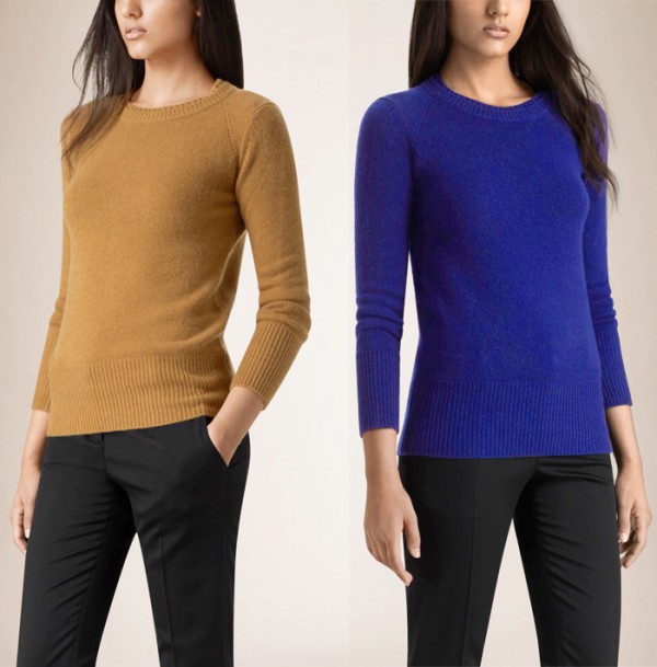 爆款牛貨 OL百搭雙層圓領2015秋冬款純羊絨女針織衫打底毛衣工廠,批發,進口,代購