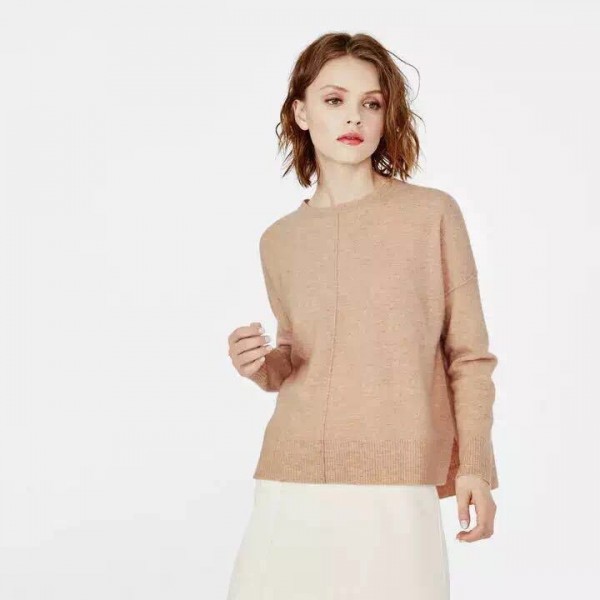 2015秋款外貿原單 簡約休閒前短後長進口羊仔毛衫工廠,批發,進口,代購