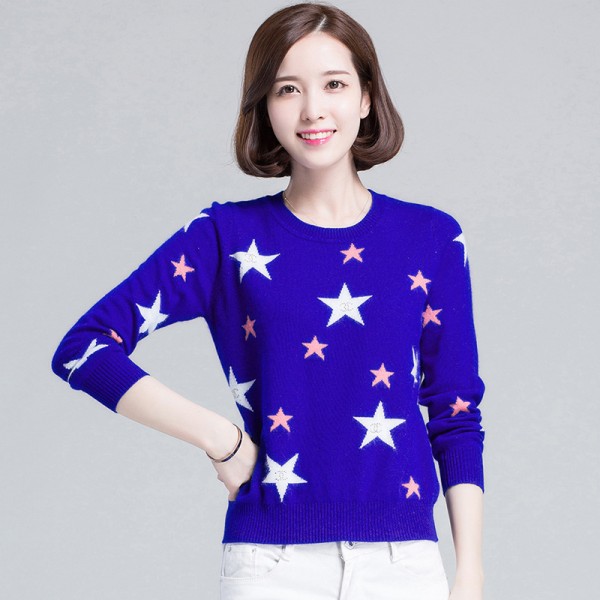 秋冬新款 女式韓版毛衣打底短款女裝套頭圓領貂絨針織衫工廠,批發,進口,代購