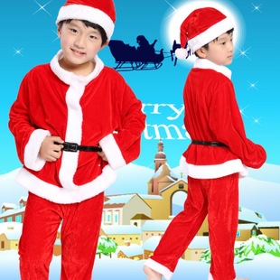 兒童聖誕演出老人衣服 聖誕服飾 聖誕節童裝 聖誕帽聖誕用品批發批發・進口・工廠・代買・代購