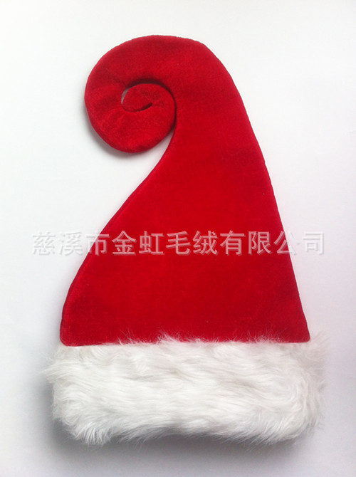 【慈溪廠傢直銷】聖誕節道具帽子 長毛絨聖誕帽 節日裝飾道具批發・進口・工廠・代買・代購