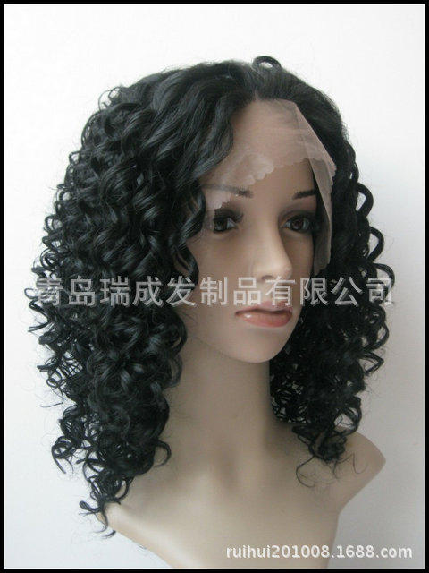 廠傢直供真人假發 Deep wave 全蕾絲頭套 全手鉤 歐美假發工廠,批發,進口,代購