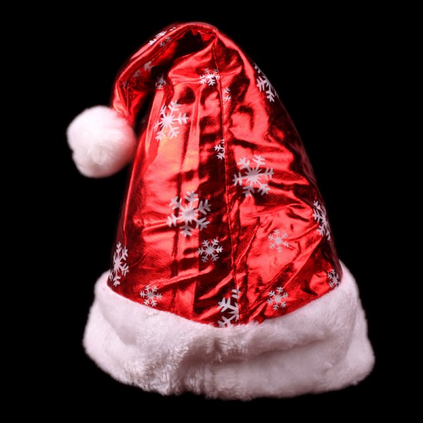 低價批發 供應聖誕節用品 聖誕帽子 聖誕老人帽 亮佈雪花聖誕帽批發・進口・工廠・代買・代購