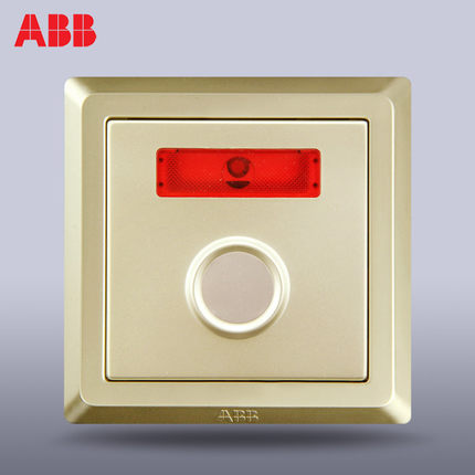 ABB開關麵板插座  德逸珍珠金  輕觸觸摸延時開關 AE414-PG工廠,批發,進口,代購