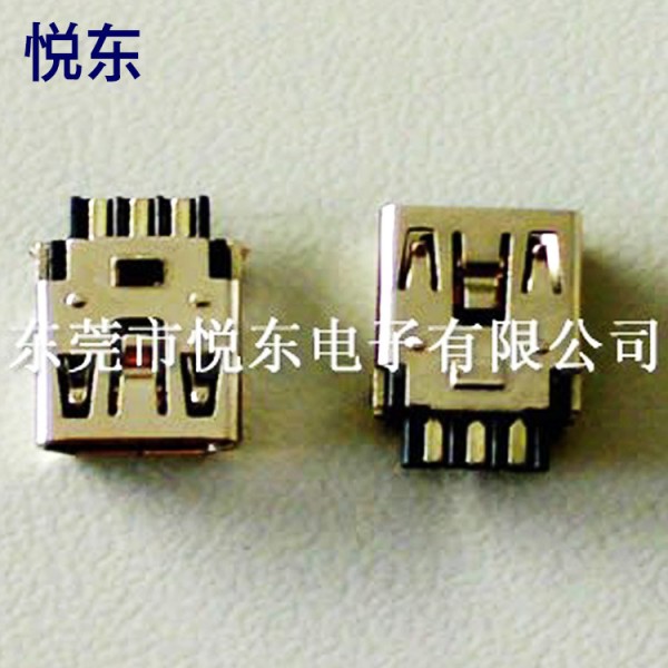 廠傢專業生產MINI USB 5PAB TYPE焊線母頭mini usb雙層焊線式母頭批發・進口・工廠・代買・代購