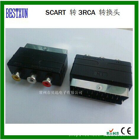 供應 SCART to 3RCA轉接頭 Input 輸入批發・進口・工廠・代買・代購