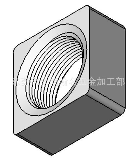 POM塑鋼料 尼龍等方形塑料螺母 生產工廠 據客人要求可定製工廠,批發,進口,代購