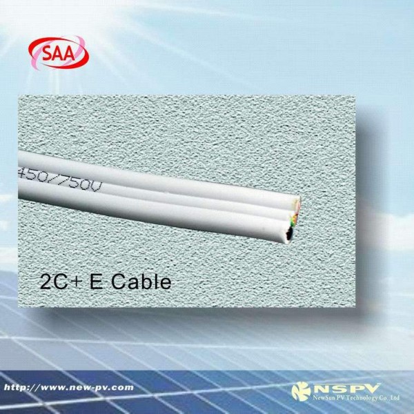 供應太陽能發電系統專用澳標2C=E線纜/3芯電線電纜/白色批發・進口・工廠・代買・代購